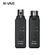 Sistema de microfone sem fio M-VAVE WP-7 Adaptador de conversor de microfone XLR Configuração de transmissor automático