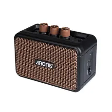 Amplificador portátil para guitarra elétrica AG-04 Efeitos integrados de limpeza e overdrive Bateria com duração