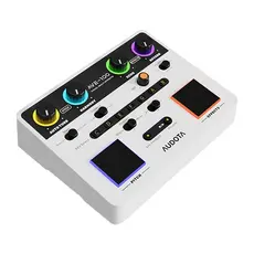 Processador vocal multiefeitos Audota Ave-100 com reverberação, delay, correção de tom, três modos de harmonia e detecçã