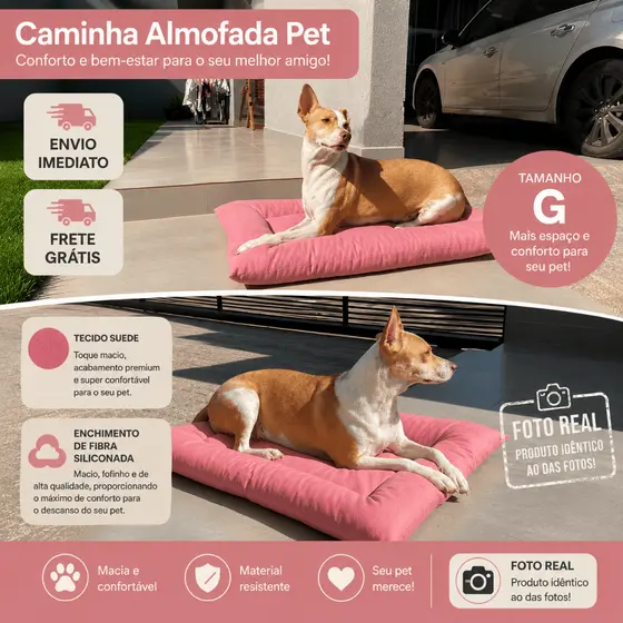 Caminha Pet Colchonete Almofada para Cachorros Gatos