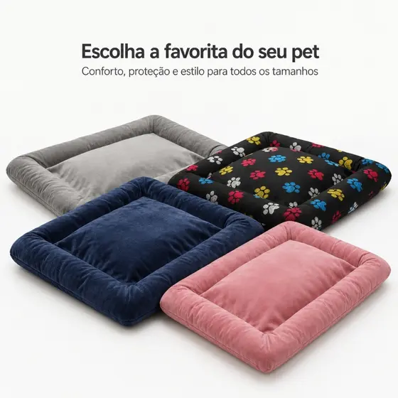 Cama Colchonete Almofada para Cachorro ou Gato Pet Pequeno Médio e Grande