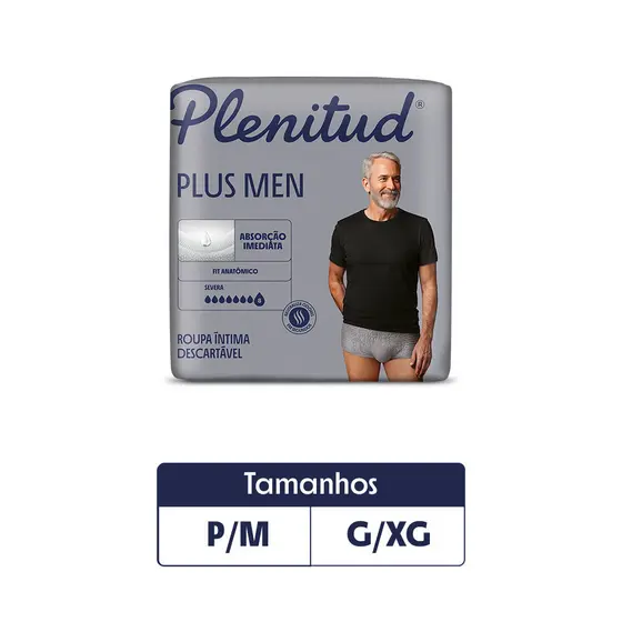Roupa Íntima Plentiud Plus Men P/M-G/XG