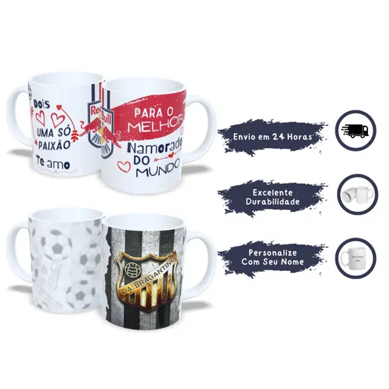Caneca do Massa Bruta! Ideal Para Quem Ama o RB Bragantino! Promoção Exclusiva + Envio Rápido!
