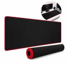 MousePad DeskPad 90x40cm Couro Sintético Borda Costurada Tapete Mesa Mousepad Grande Escritório Home Office Gigante