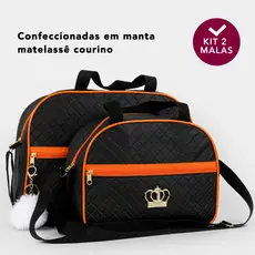 Kit Bolsa Maternidade Grande Menina ou Menino Acompanha 2 peças C/ POMPOM