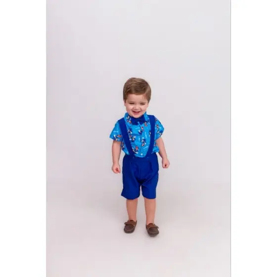 Conjunto social Sonic/ batizado/ casamento/conjunto com gravata/ conjunto com suspensório/