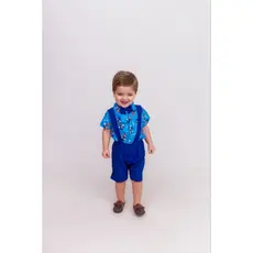 Conjunto social Sonic/ batizado/ casamento/conjunto com gravata/ conjunto com suspensório/