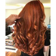 Aplique Tic Tac Para Mega Hair Em Fibra Orgânica Cor Ruivo LISO - Baratinha
