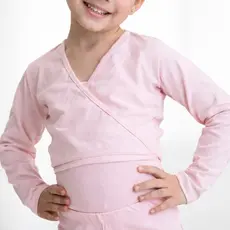 Bolero Infantil Menina Bailarina Casaco Rosa/Preto Ballet Casaquinho