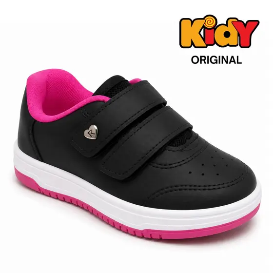 Tenis Infantil Menina Kidy Happy Casual Anatômico Confortável Calce Fácil