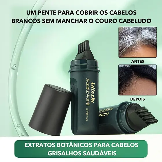 O Lápis De Cor De Cabelo Lilinzi É Fácil De Aplicar , Cobre Cabelos Grisalhos , Proporciona Tingimento Rápido E Convenie