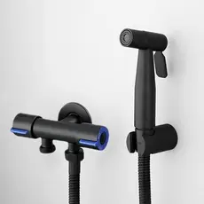 Ducha Higienica Para Banheiro 1.20m completa Luxo Metal inox nucleo da valvula