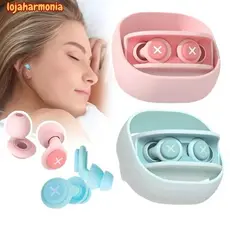 Protetor Auricular de Silicone com Espuma Macia — Tampões para Redução de Ruído e Isolamento Acústico