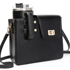 Bolsa Crossbody OKCCE com Porta Garrafa, Ideal para Academia e Caminhada, Bolsa de Água Hands-Free com Múltiplos Bolsos