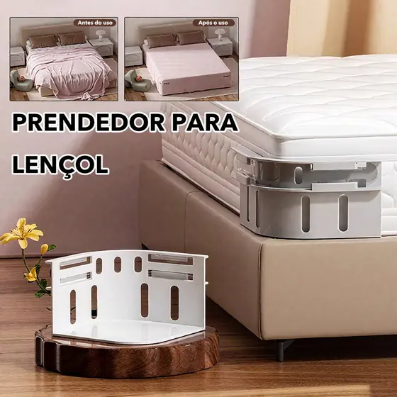 4pcs Prendedor de Lençol Antideslizante – Fixador de Cama Ajustável, Fita Sem Pregos
