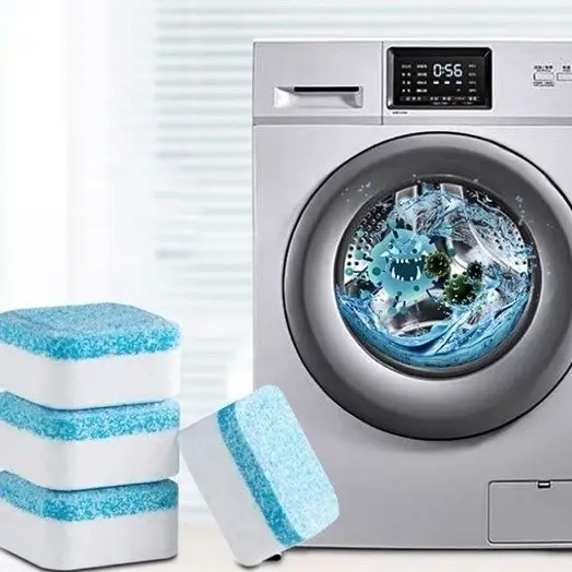 novidade KIT Pastilhas para Limpeza de Máquinas de Lavar Roupas Efervescentes Multifuncional Envia Na Hora