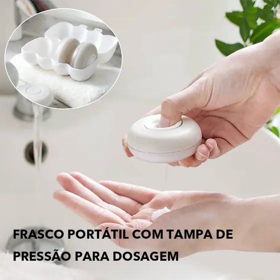 Garrafa Da Loção Com Bomba LANTONG , Vazia Portátil Do Curso Ajustou 4 Em 1 , Mini Caixa De Armazenamento