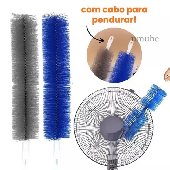Escova De Ventilador Microfibra Flexível Dobrável Removedor De Poeira Multiuso Para Ar Condicionado E Janela