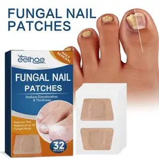 32/64PCS Adesivos Para Reparo De Unhas-Cinza , Fúngicas , Grossas E Macias , Infecção Por