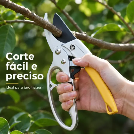 Tesoura De Poda Galhos Com Multiplicador De Força Aço Carbono
