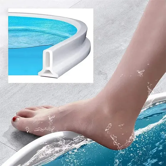 Barreira De Retenção De Água De Silicone Para Áreas Úmidas , Banheiro , Chuveiro , Lavanderia