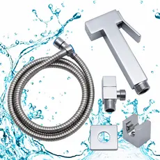 Kit Ducha HigiêNica Para Banheiro Completa Luxo Metal Inox NúCleo Da VáLvula De Cobre