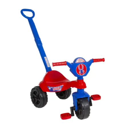 Carrinho de Passeio Infantil Kemotoca Spider com Haste e Empurrador – Conforto Garantido