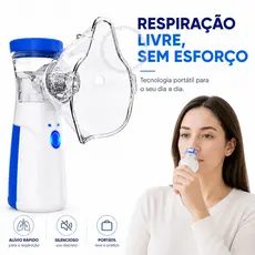 Nebulizador Inalador Portátil Silencioso Automático Ultrassônico Us Diário Compacto Adulto Criança