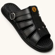 Sandália Franciscana Anti Stress Chinelo Masculino Couro Legítimo