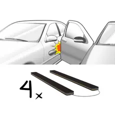 Kit 4 Pares de Protetor Anti-Risco Magnético de Porta Para Carro Acessório para Proteger Carro
