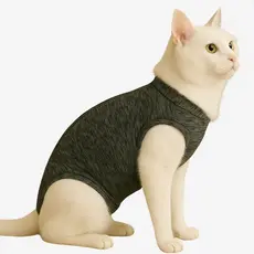 Roupa proteção pós cirurgia de castração para cães e gatos com velcro no pescoço para macho e femea.