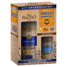 Shampoo 415ml + Condicionador 200ml Tio Nacho Kit Engrossador 615ml - Antiqueda e Mais Volume