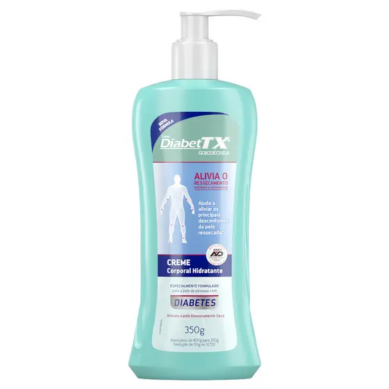 Creme Hidratante DiabetTX Corporal 350g - Creme para Diabéticos