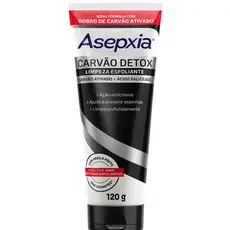 Limpeza Esfoliante Asepxia Carvão Detox 150ml - Antiacne e Anticravos