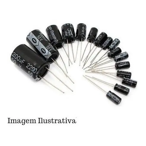 EleTronica - Kit 50 Peças - Capacitor Eletrolítico Radial 33uf X 25v 105ºc 5x11mm
