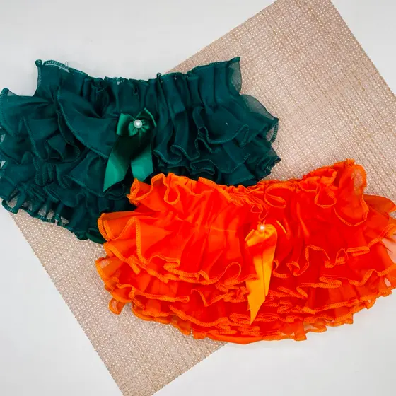 kit 4 Calcinhas de Bebê Menina Infantil Bunda Rica  Tapa fraldas Com laços