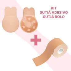Kit 2 Conjunto para levantar o peito 1 Sutiã Rolo Adesivo + 1 par Sutiã Adesivo Pushup