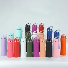Garrafa Térmica com chaveiro quente e fria top 350 ate 420ml