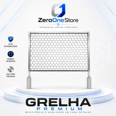 Grelha 40x40 Churrasqueira 100%Inox430 Churrasco ZeroOneStore