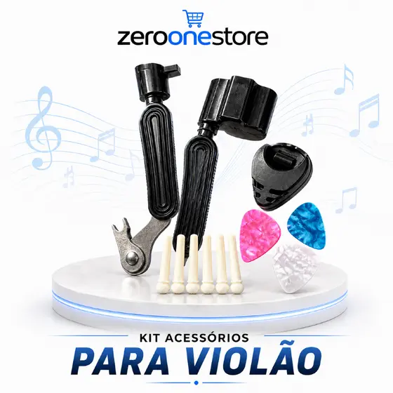 Acessorios para Violão Palheta/Porta Palheta/Pino/Encordoador/Alavanca para Pino