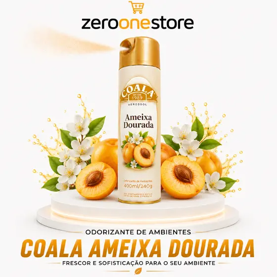 Coala Odorizantes de Ambientes Aerossol Ameixa Dourada 400ml