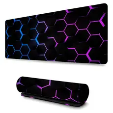 MousePad Gamer 70X35 Borda Costurada Tapete Estampado Geométrico 4736