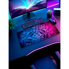Mouse Pad Gamer Sublimado com Excelente Qualidade Emborrachado Tema Need For Speed e Dollar Com Costura nas Bordas