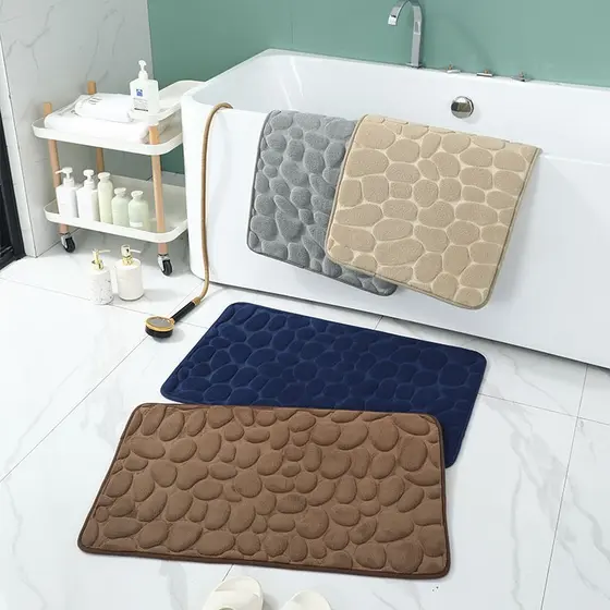 Engrossar Tapete Banheiro  Bolinha Microfibra Macarrão Luxo Várias Cores cobertor de quarto