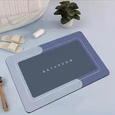 Tapete Absorvente Secagem Rápida Antiderrapante de Banheiro/Porta