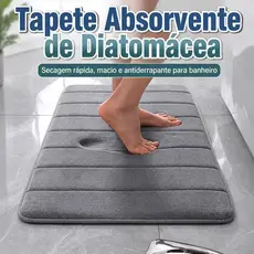 Tapete Antiderrapante para Banheiro e Quarto Microfibra Absorvente 60x40cm