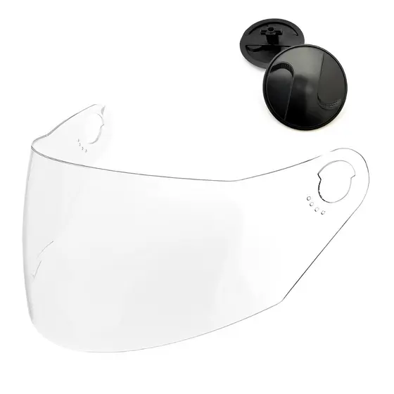 Viseira Cristal + Par De Reparo Capacete Tork Liberty 4/5 - R8