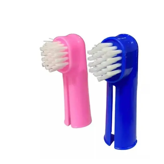 Kit Escova Dental em dedal Para Cachorro e Gato - Qualidade Premium - Envio imediato - S5018