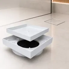 Ralo Oculto Invisível 15x15 Branco Anti Odor Inseto Banheiro