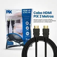 Cabo HDMI 2.0 Chip 2m 19 Pinos 4K 3D ARC Ultra HD Ethernet para TV, PS5, Xbox, Projetor, PC